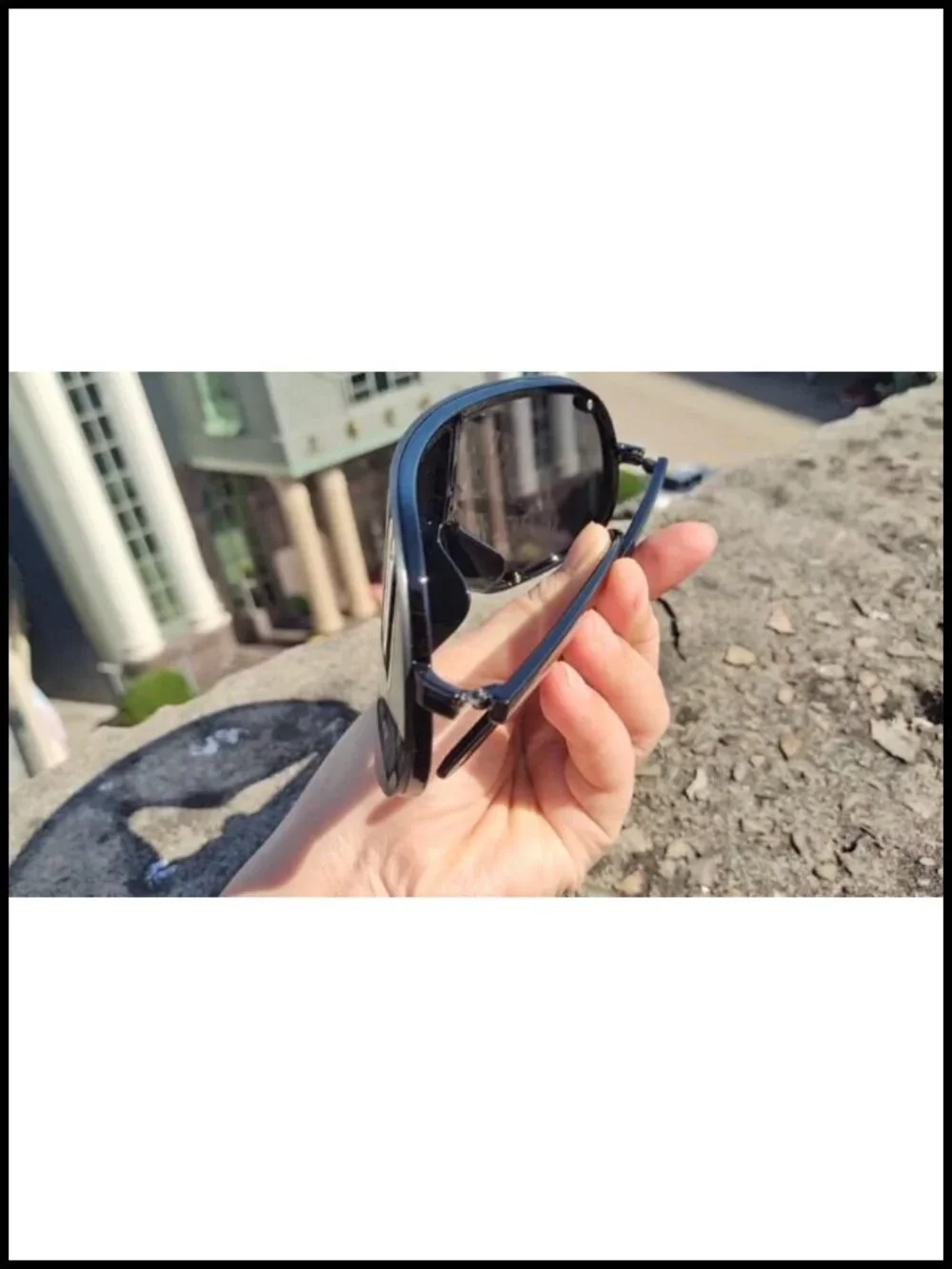 Trendy Oversized Shield Sunglasses UV400 Protection Metal Frame Unisex